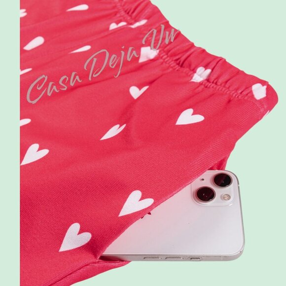 Comfy Hearts Premium Lounge Pajama Pants & Top 2 pc Set - Picture 2 of 10